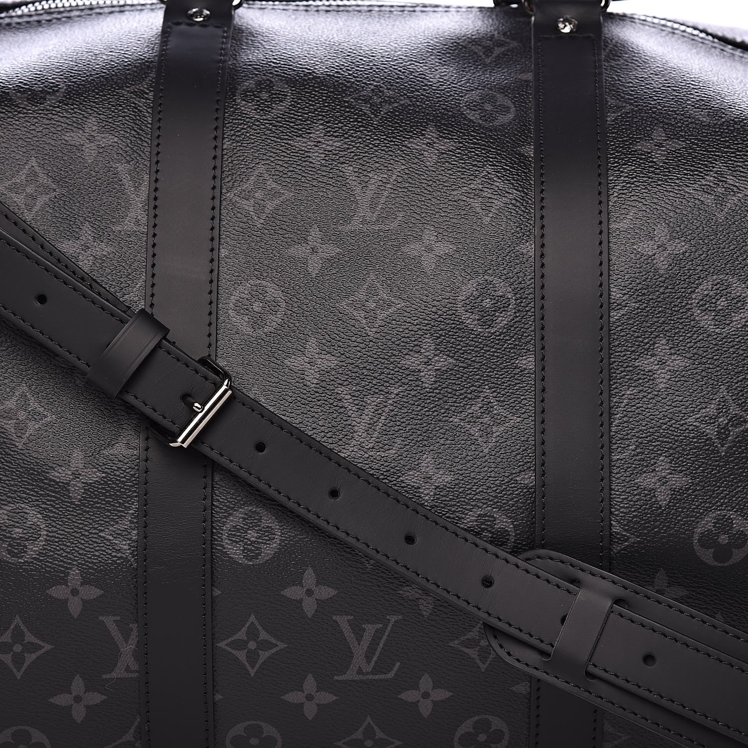 Louis Vuitton Monogram Eclipse Keepall Bandouliere 55 10 of 10