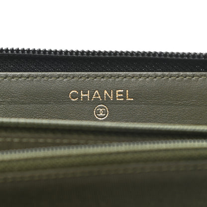 Chanel Caviar Quilted Small Boy Zip Around Wallet Black 6 of 8