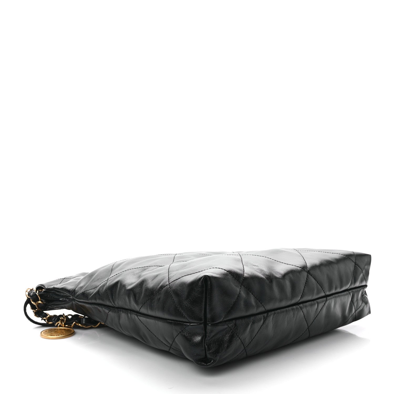 Chanel Shiny Calfskin Quilted Small Chanel 22 Black 5 of 14