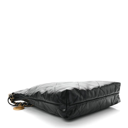 Chanel Shiny Calfskin Quilted Small Chanel 22 Black 5 of 14