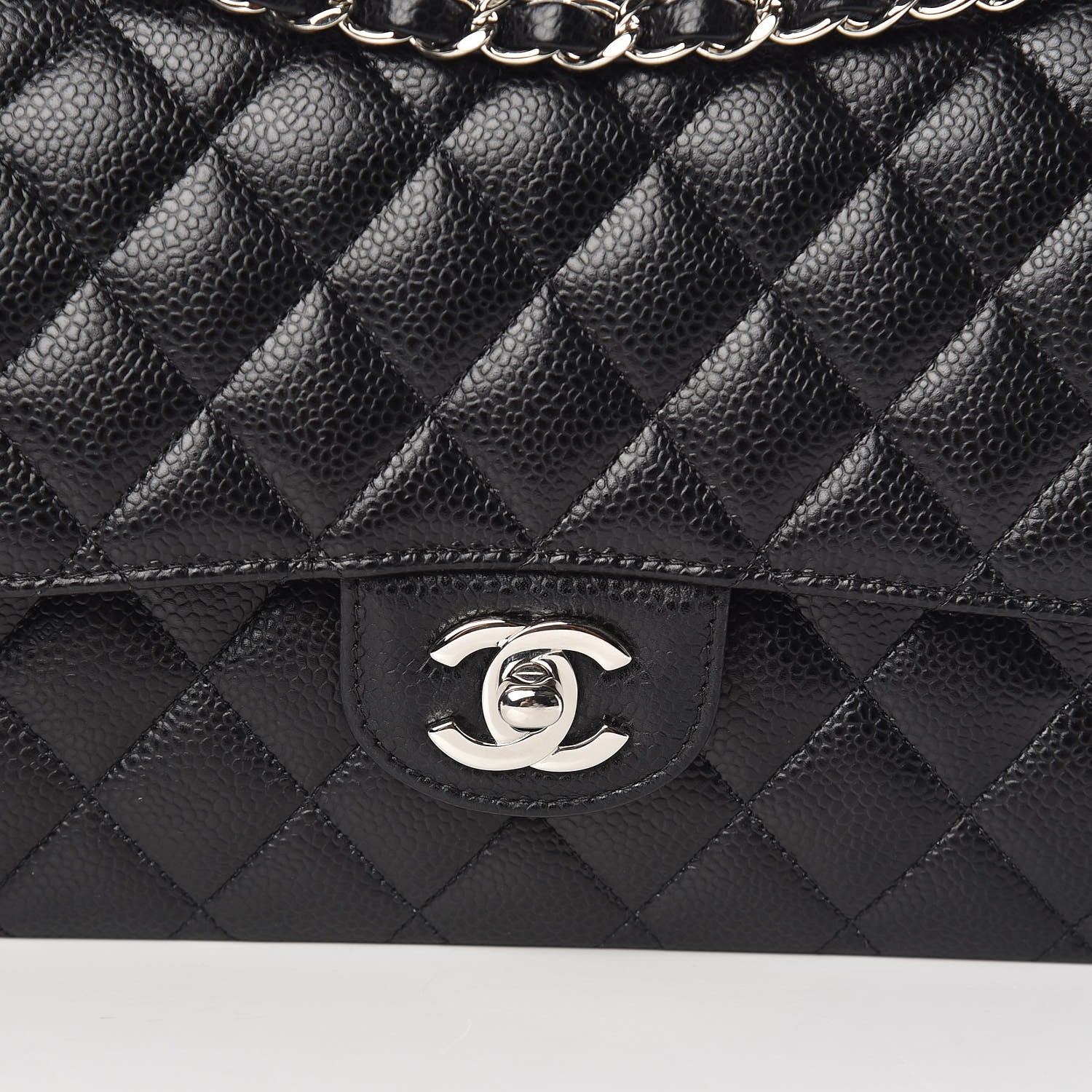 Chanel Caviar Quilted Medium Double Flap Black 10 of 10