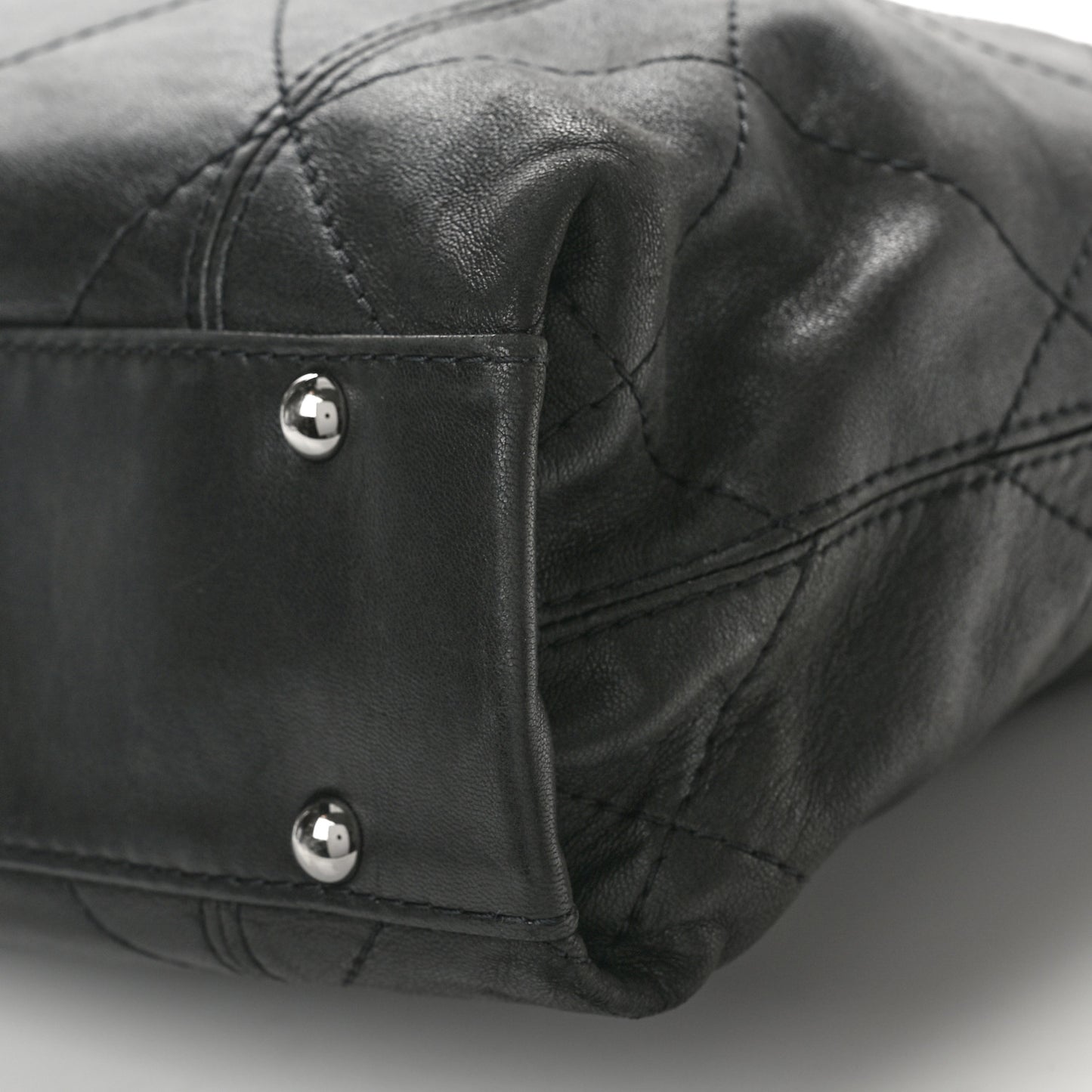 Lambskin Quilted Small Soft Touch Shoulder Bag Black