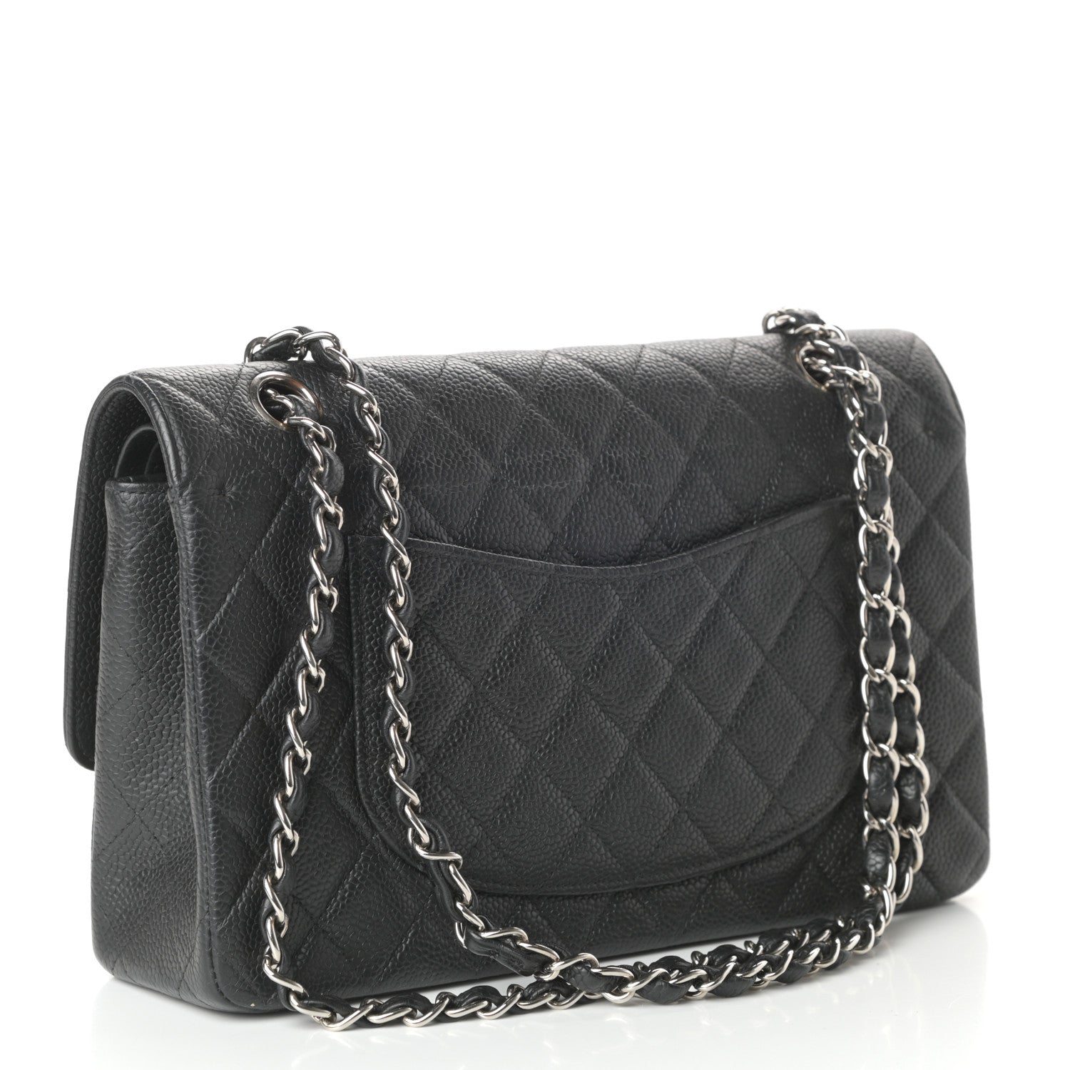 Chanel Caviar Quilted Medium Double Flap Black 3 of 10