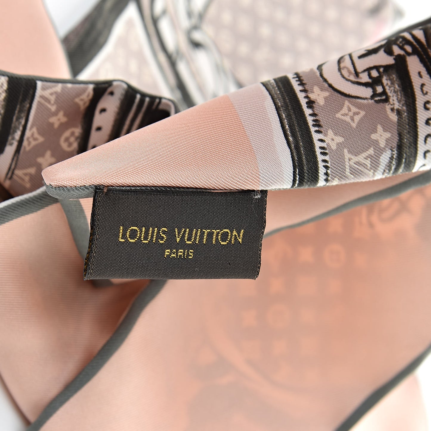 Silk Monogram Trunks Bandeau Rose Poudre