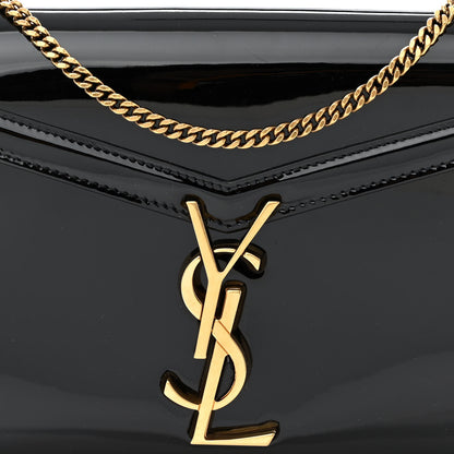 Saint Laurent Patent Monogram Cassandra Chain Wallet Black 7 of 10