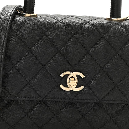 Chanel Caviar Quilted Mini Coco Handle Flap Black 8 of 10