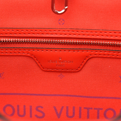 Louis Vuitton Monogram Escale Neverfull MM Rouge 7 of 13