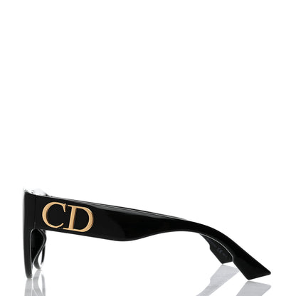 Christian Dior Acetate DDiorF Cat Eye Sunglasses Black 3 of 10