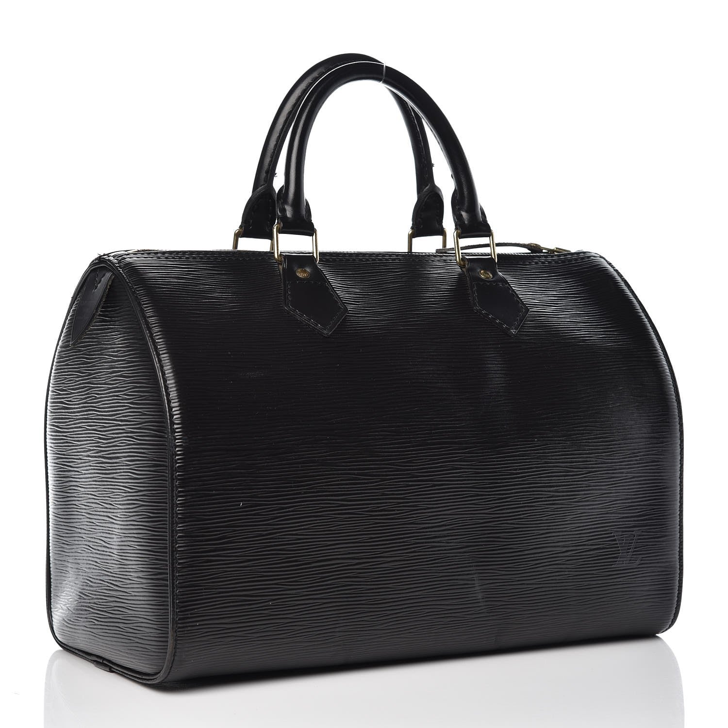 Louis Vuitton Epi Speedy 30 Black 4 of 13