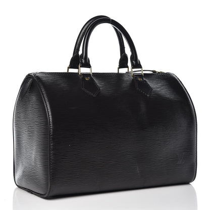 Louis Vuitton Epi Speedy 30 Black 4 of 13