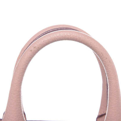 Burberry Grainy Calfskin House Check Small Banner Tote Pale Orchid 11 of 13