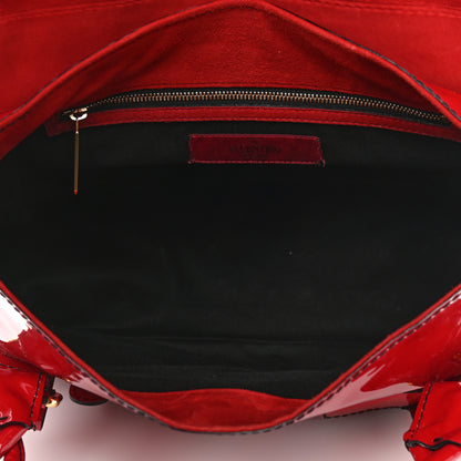 Valentino Garavani Patent Large Histoire Red 4 of 15
