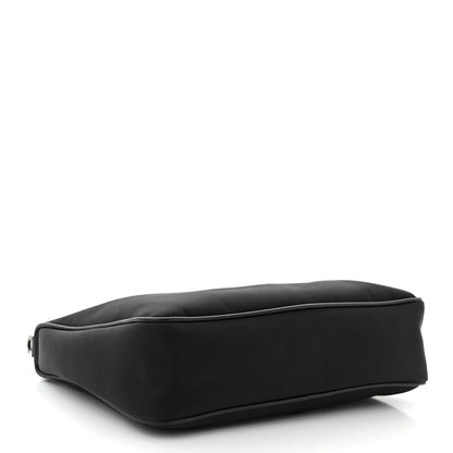 Prada Re-Nylon Saffiano Pocket Zippered Shoulder Bag Black 4 of 11