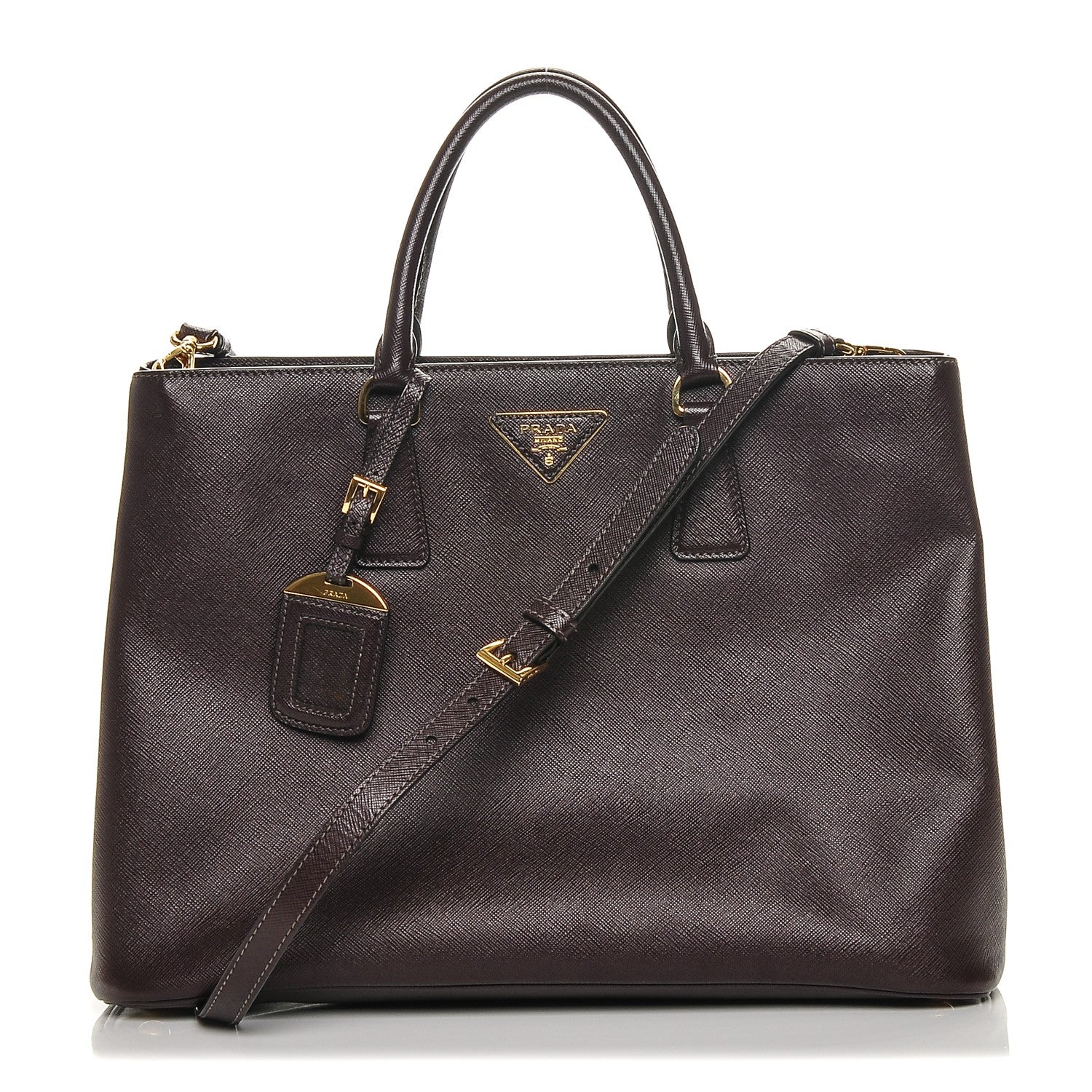 Prada Saffiano Lux Large Tote Granato 1 of 7