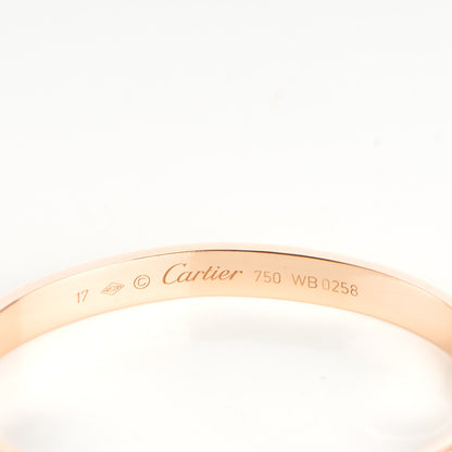 Cartier 18K Pink Gold LOVE Cuff Bracelet 17 3 of 4