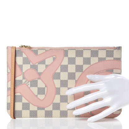 Louis Vuitton Damier Azur Tahitienne Neverfull MM GM Pochette 2 of 7