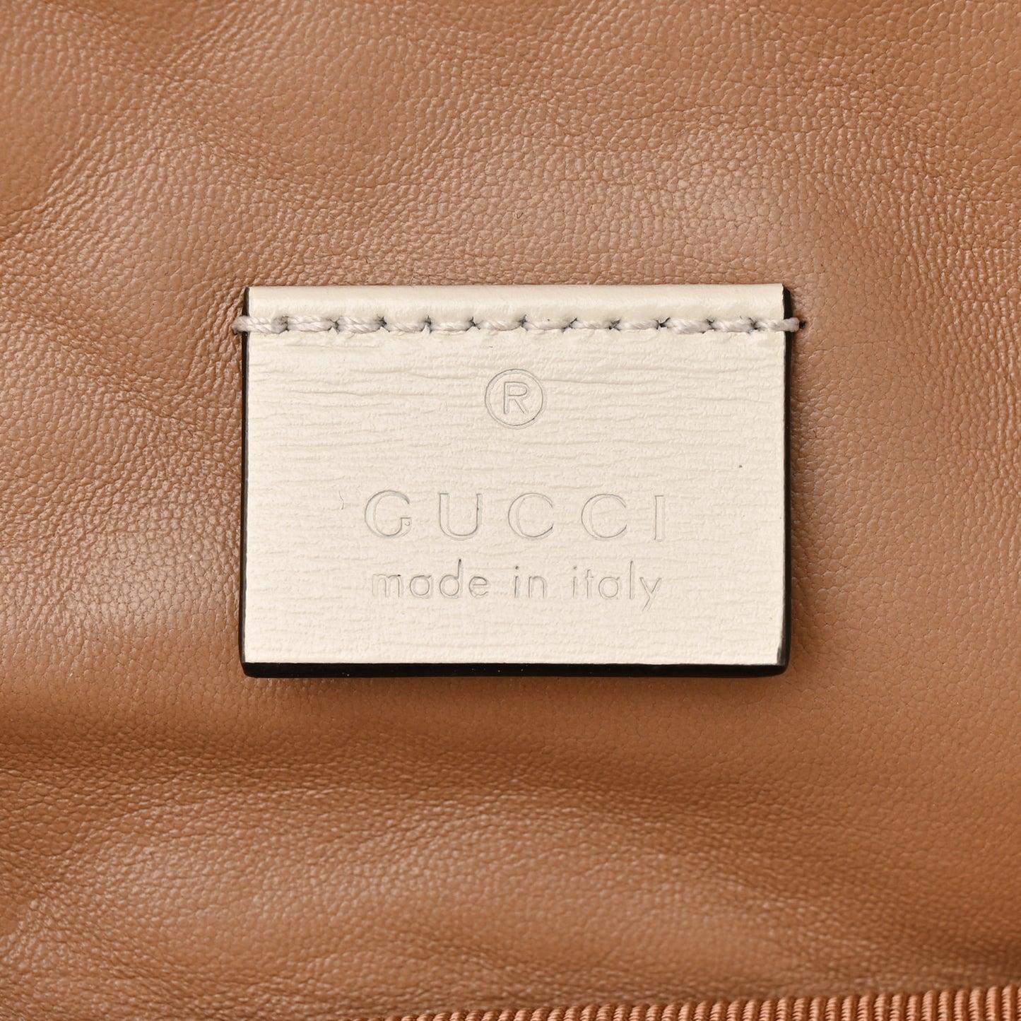 Calfskin Trapuntata Zumi Belt Bag Off White
