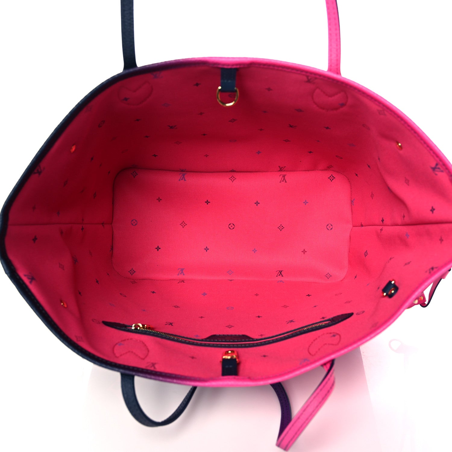 Louis Vuitton Monogram Giant Spring In The City Neverfull MM Midnight Fuchsia 4 of 7