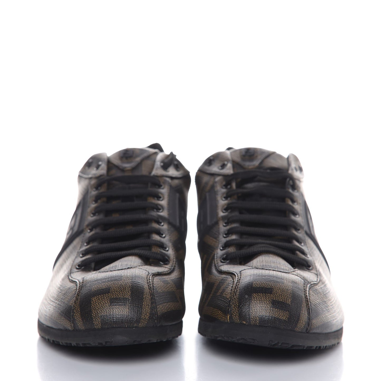 Coated Canvas FF Mens Low Top Sneakers 8.5 Tobacco