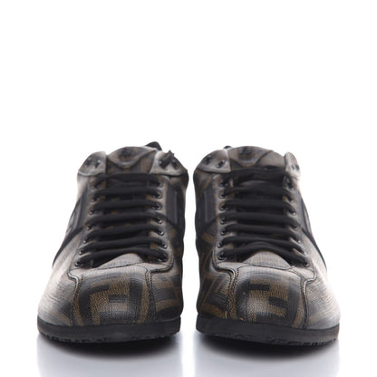 Fendi Coated Canvas FF Mens Low Top Sneakers 8.5 Tobacco 2 of 10