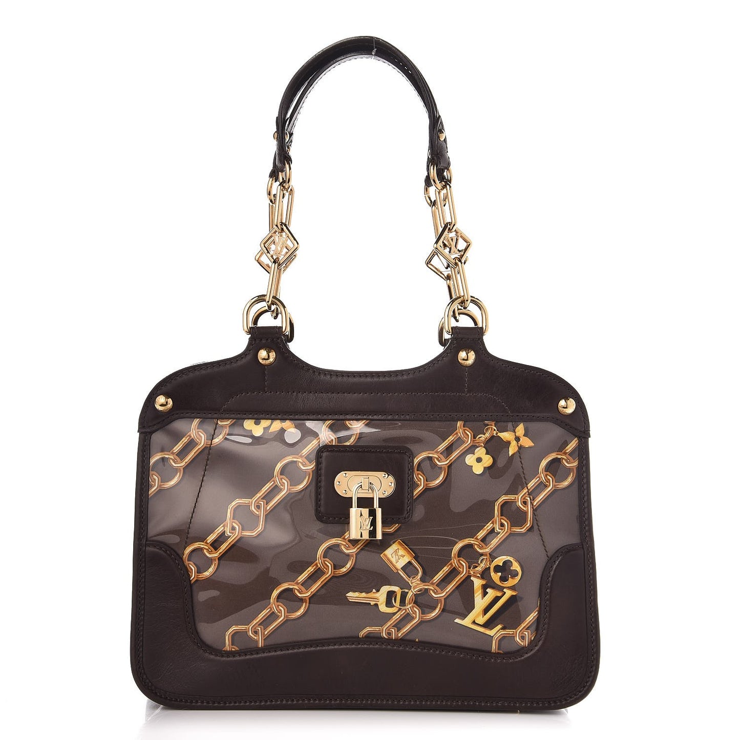 Monogram Charms Cabas Brown