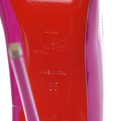 Christian Louboutin Patent So Kate 120 Pumps 35 Rose Indien 7 of 8