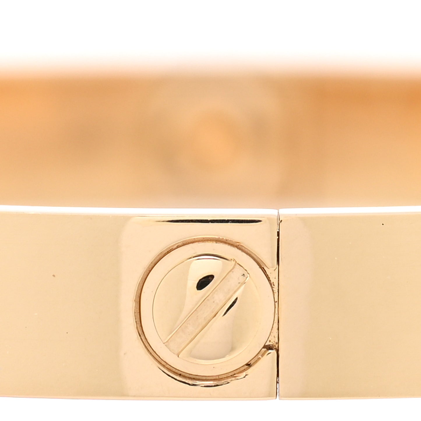 18K Yellow Gold 4 Diamond LOVE Bracelet 17