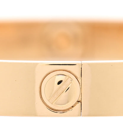 Cartier 18K Yellow Gold 4 Diamond LOVE Bracelet 17 4 of 7