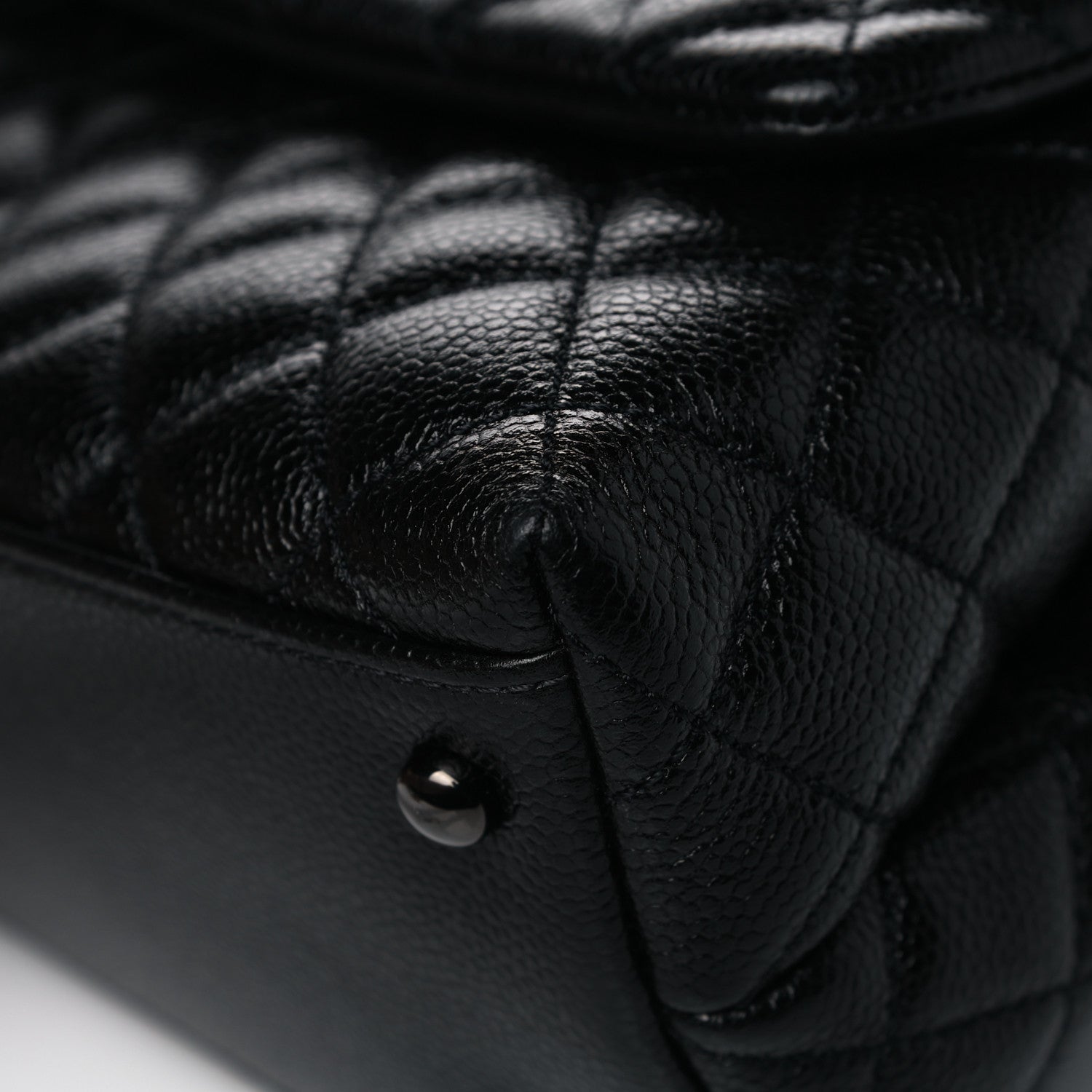 Chanel Caviar Quilted Small Coco Handle Flap So Black 11 of 13