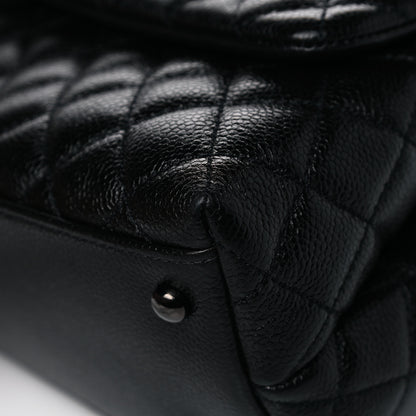 Chanel Caviar Quilted Small Coco Handle Flap So Black 11 of 13