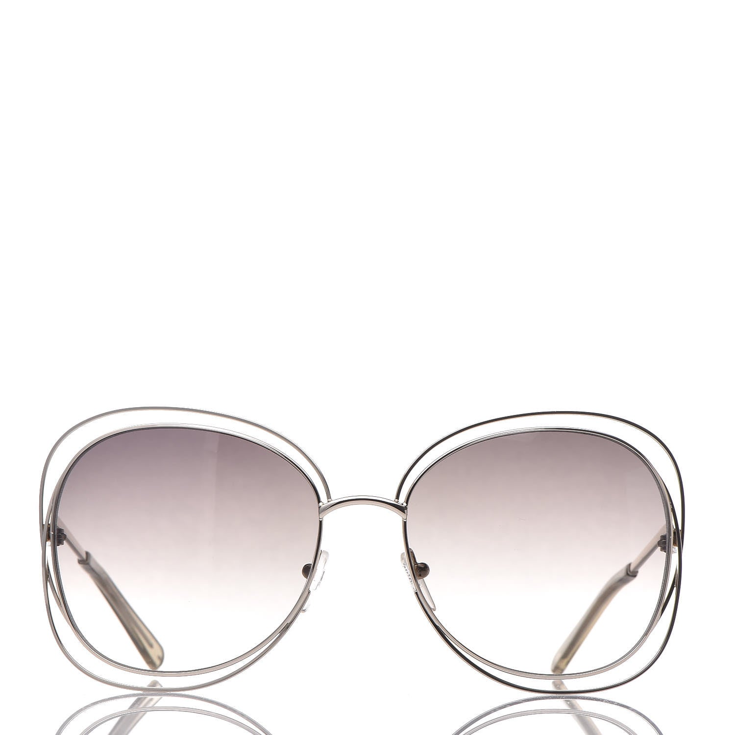Chloe Oversize Round Carlina Sunglasses CE119S Grey 2 of 7