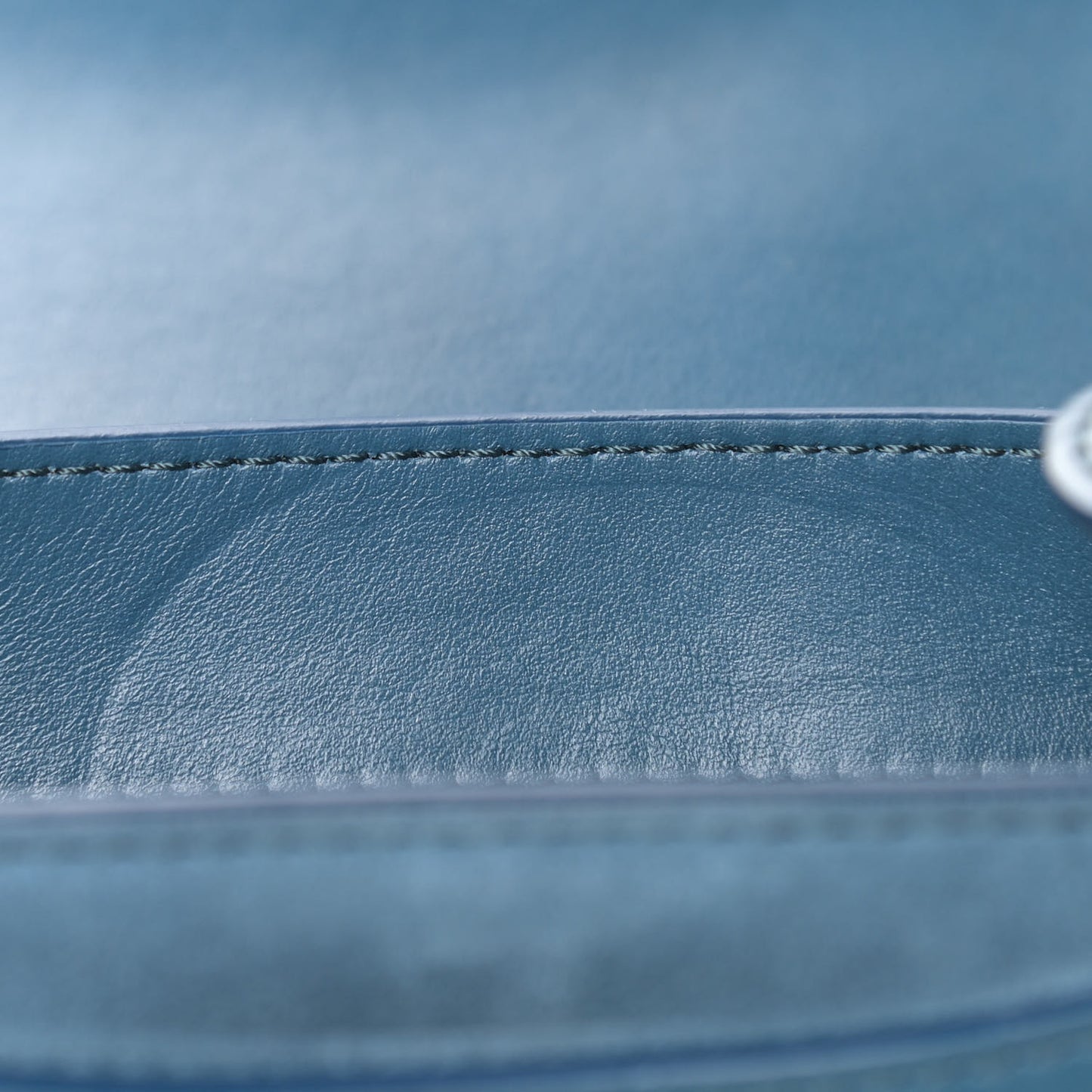 Calfskin Small Tess Bag Vinyl Blue