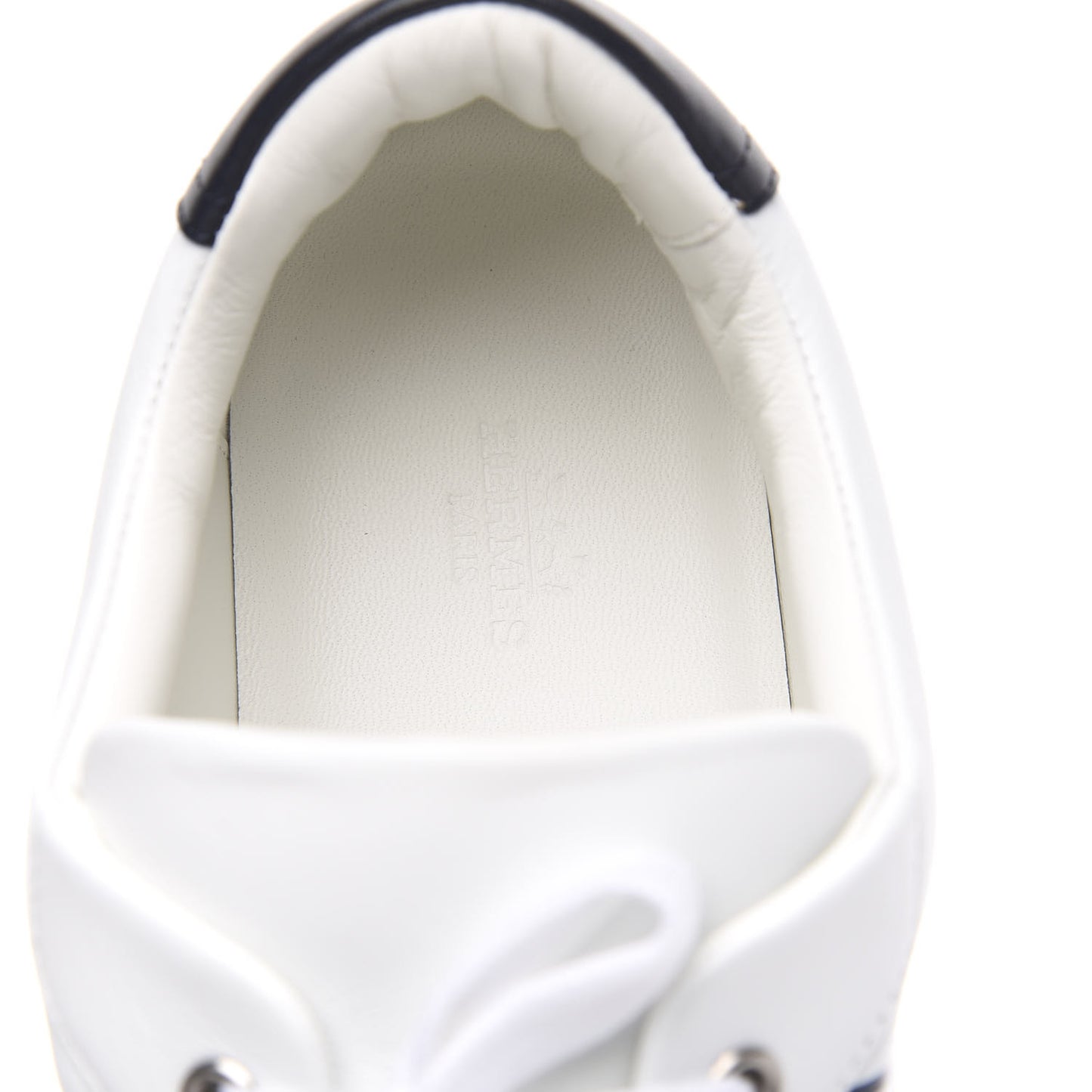 Calfskin Mens Advantage Sneakers 43.5 White Black