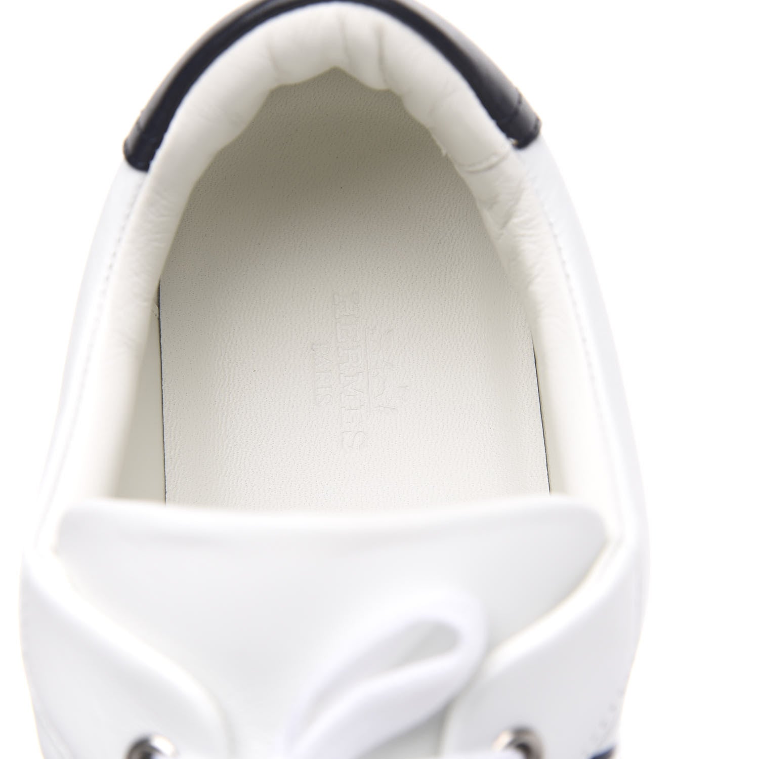 Hermes Calfskin Mens Advantage Sneakers 43.5 White Black 5 of 8