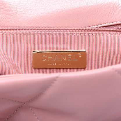 Chanel Goatskin Quilted Medium 19 Flap Light Pink 16 of 18