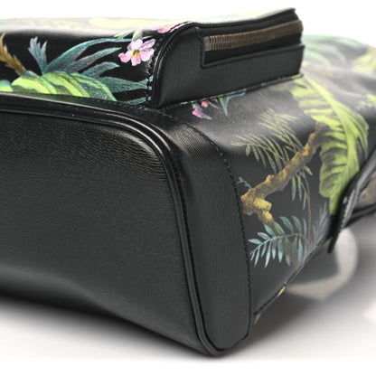Gucci Calfskin Tropical Print Medium Day Backpack Black Multi 10 of 11