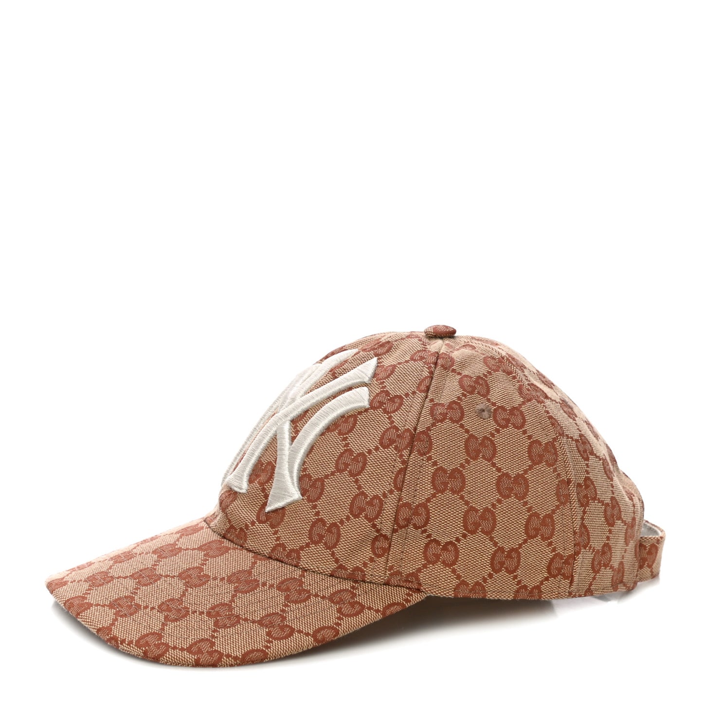 X MLB Monogram NY Yankees Baseball Hat 55-59 Beige Ruggine