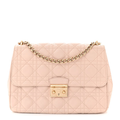 Christian Dior Lambskin Cannage Large Miss Dior Flap Rose Poudre 1 of 10