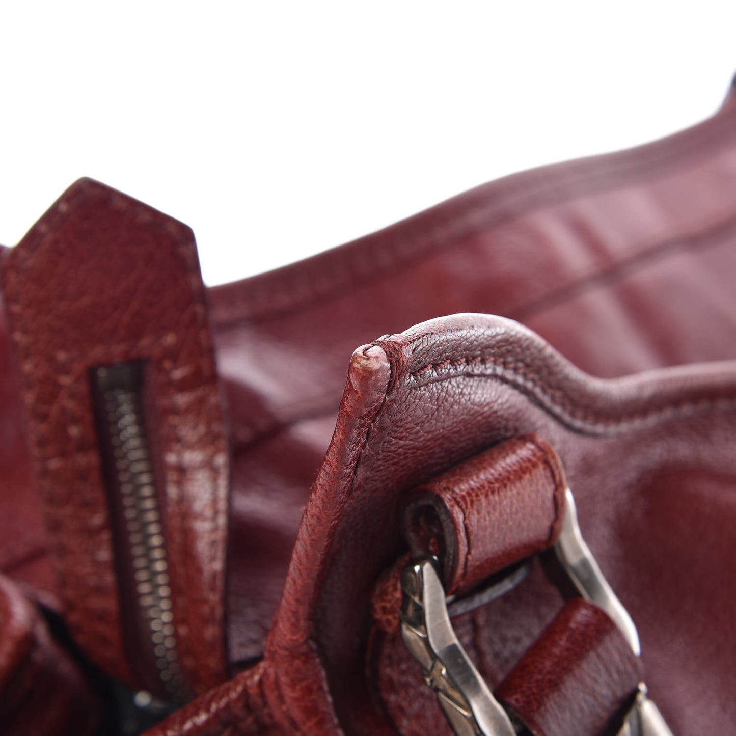 Calfskin Ashmore Tote Burgundy