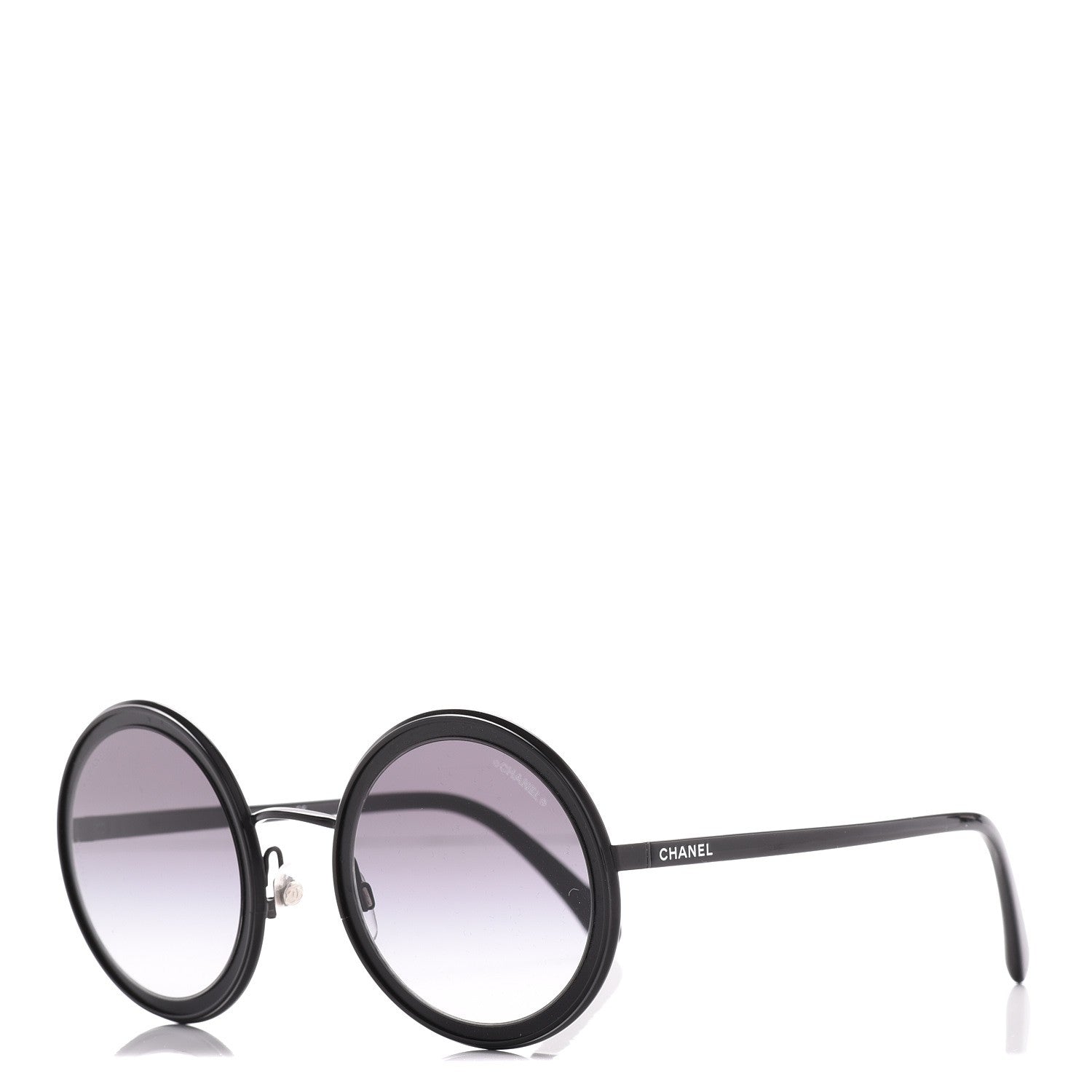 Chanel Round Sunglasses 4226 Black 1 of 7