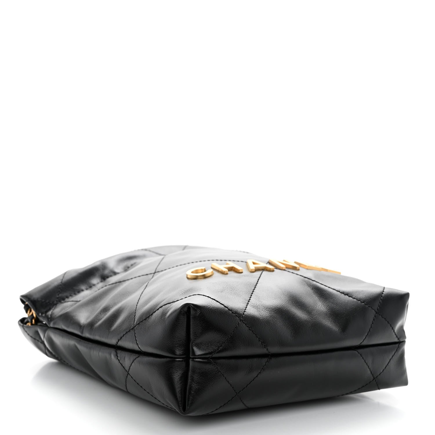 Chanel Shiny Calfskin Quilted Mini Chanel 22 Black 4 of 10