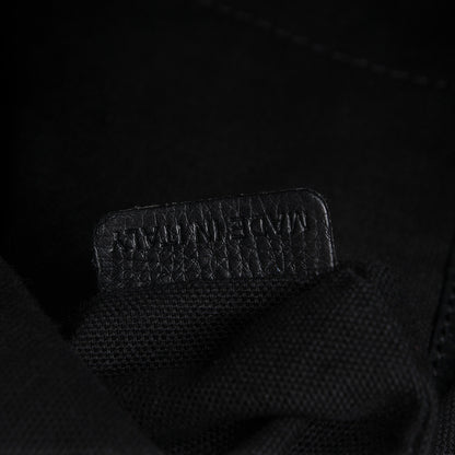 Burberry Grainy Calfskin House Check Medium Sycamore Hobo Black 8 of 8