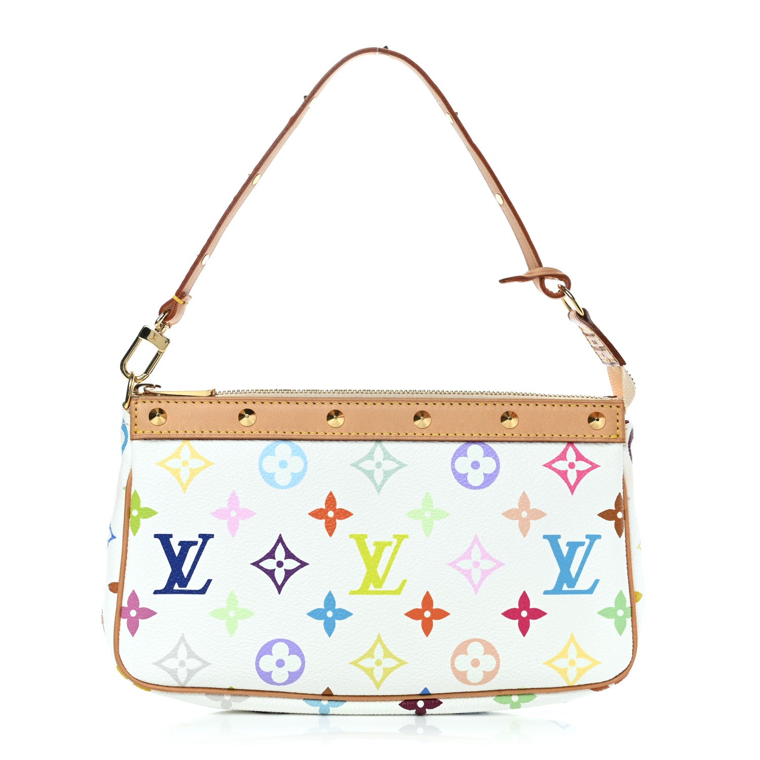 Louis Vuitton Monogram Multicolor Pochette Accessories White 1 of 9