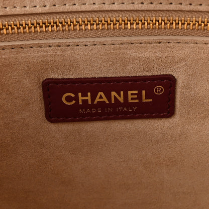 Chanel Calfskin Archetype Small Shopping Tote Dark Burgundy 6 of 10