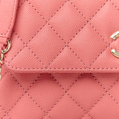 Chanel Caviar Quilted Mini Coco Handle Flap Pink 9 of 11