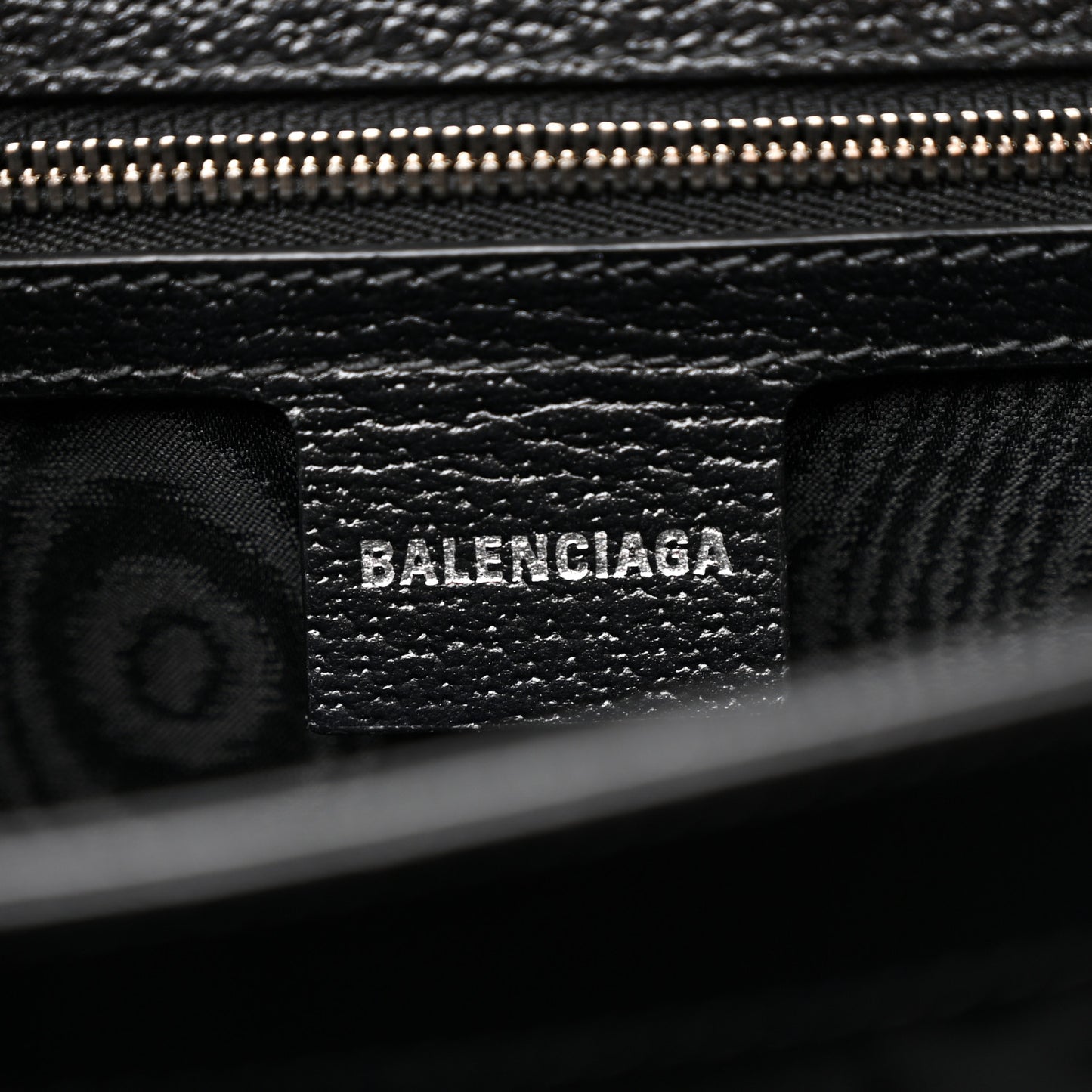 X BALENCIAGA BB Supreme Monogram Web Small Top Handle Bag Black