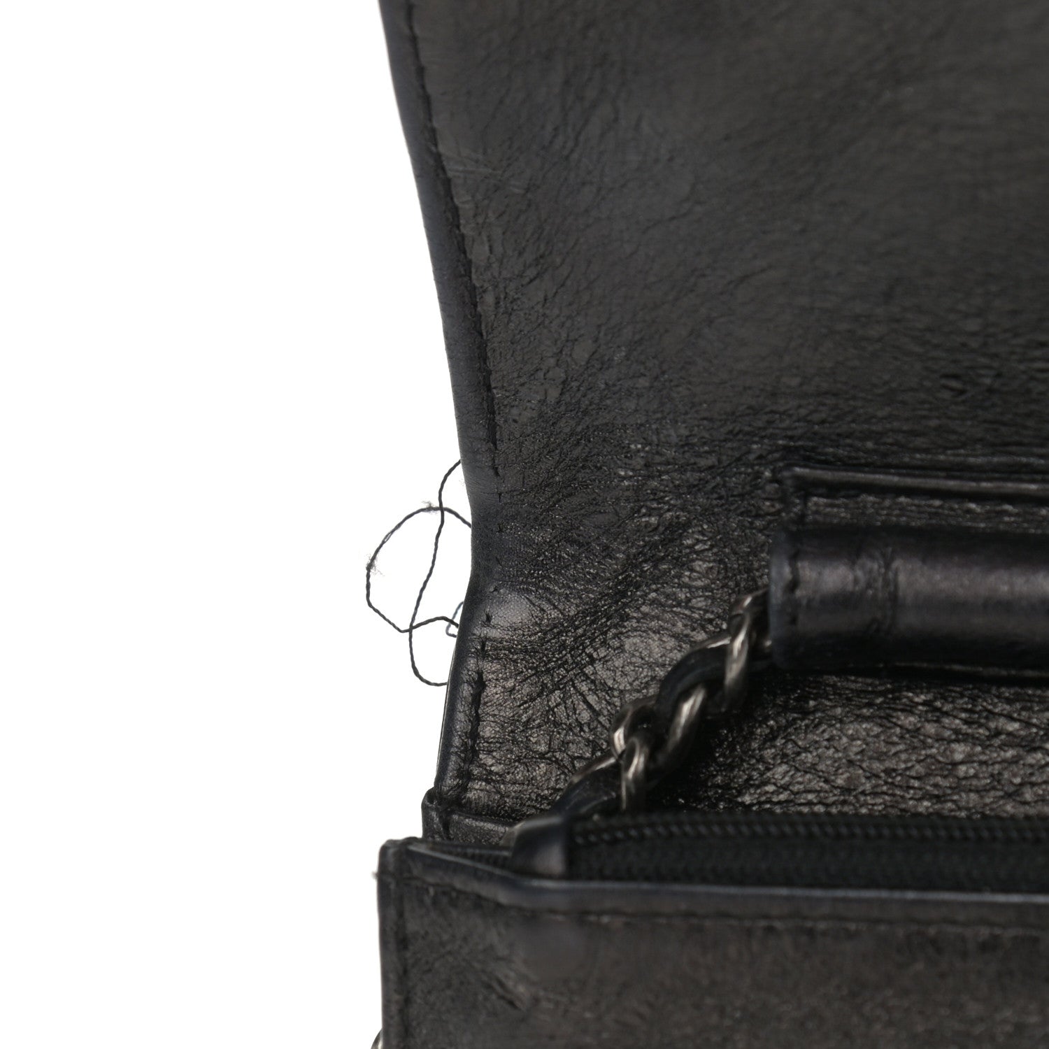 Chanel Aged Calfskin Reissue Wallet On Chain WOC Black 13 of 13