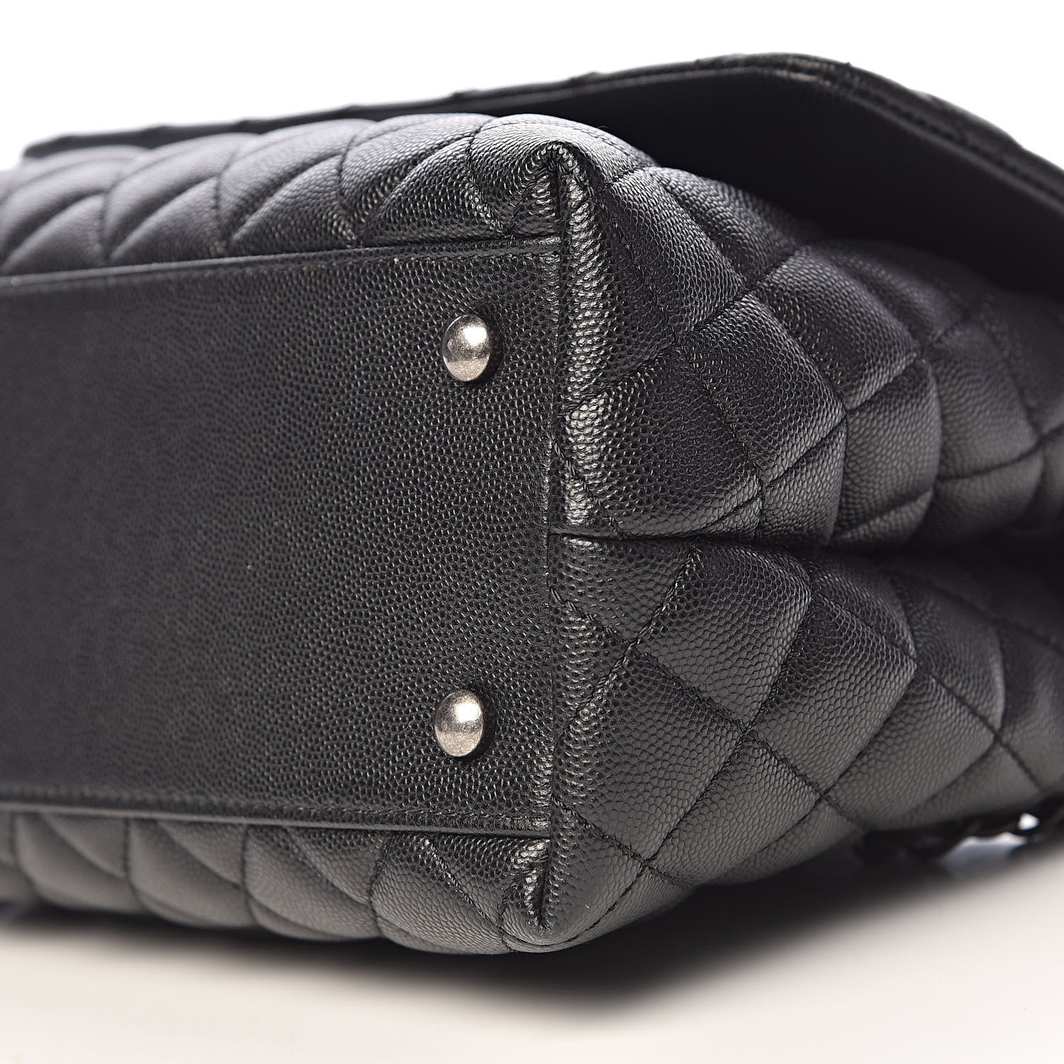 Chanel Caviar Quilted Small Coco Handle Flap Black 9 of 11