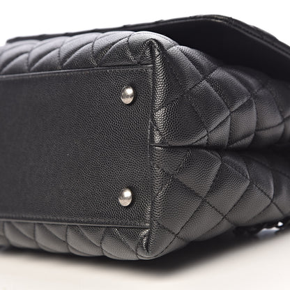 Chanel Caviar Quilted Small Coco Handle Flap Black 9 of 11