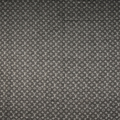 Louis Vuitton Wool Silk Monogram Denim Shawl Black 1 of 5